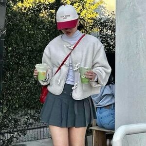 Zara Pleated Belted Mini Skort